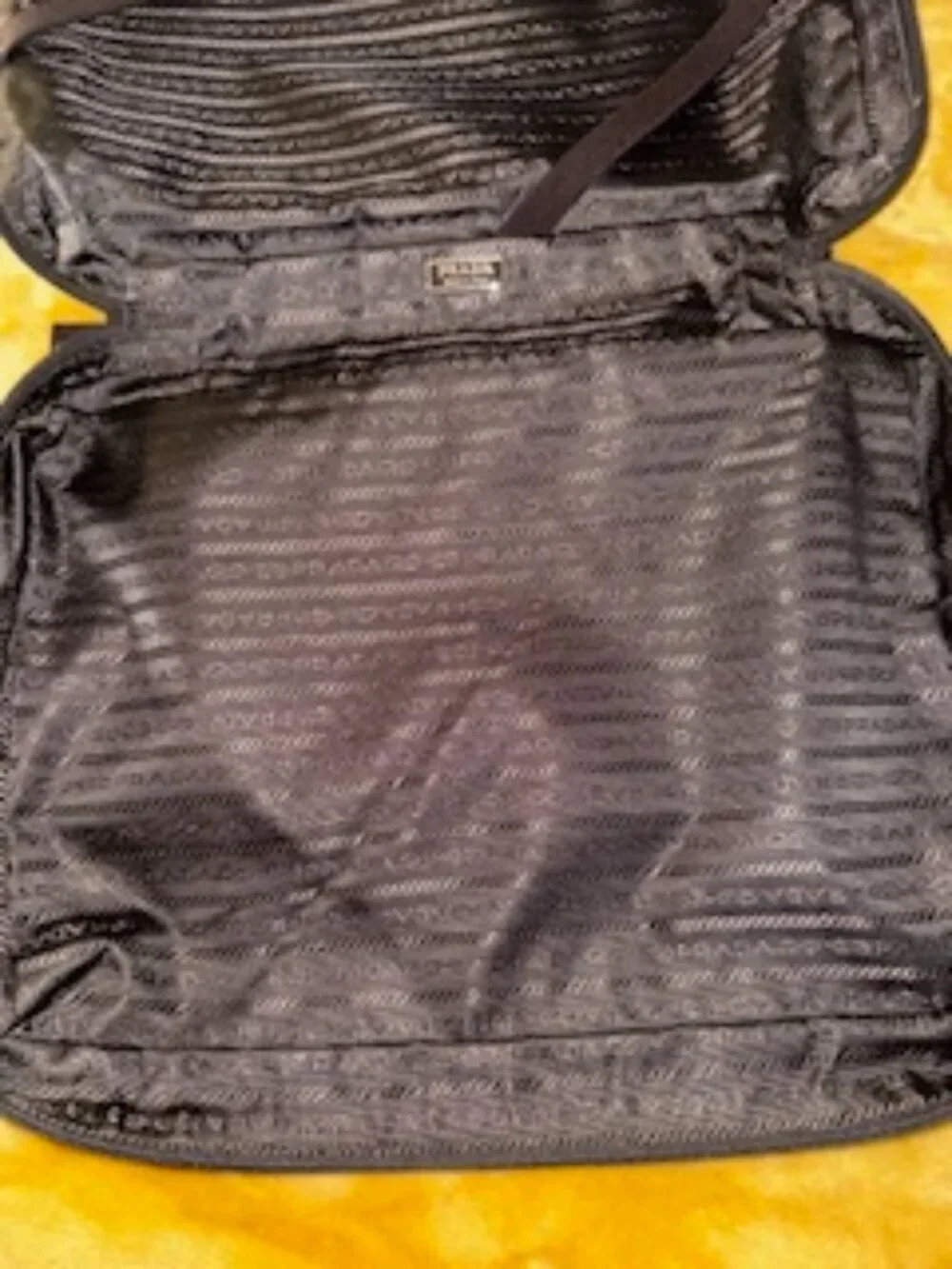 Prada Nylon Laptop Pouch in Brown ($675)